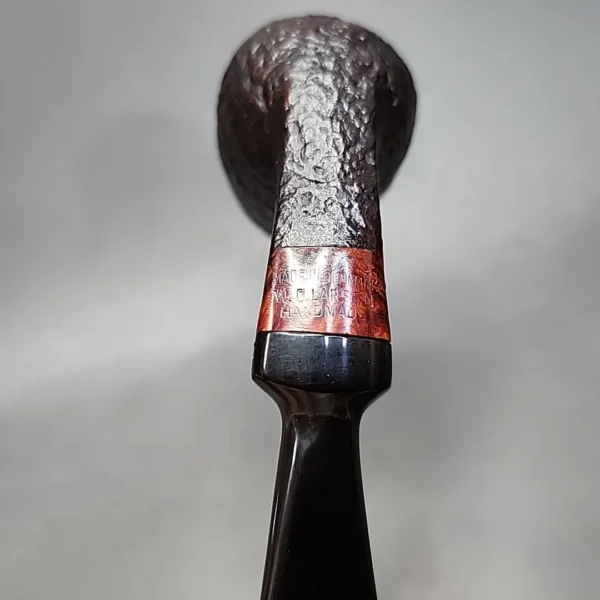 WO Larsen Sandblasted Bent Egg Estate Briar Pipe, Danish Estates - Image 8