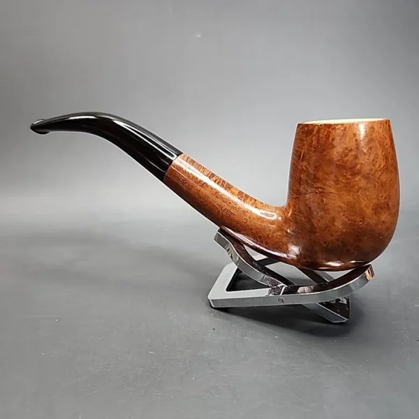 Hilson Magnum Meerschaum Lined Bent Billiard Estate Briar Pipe - Image 8