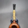 Dave Neeb Sandblasted Dublin with Bamboo Handmade Briar Pipe, New - Image 8