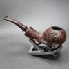 Nathan Armentrout Sandblasted Apple Handmade Briar Pipe, New [SOLD] - Image 8