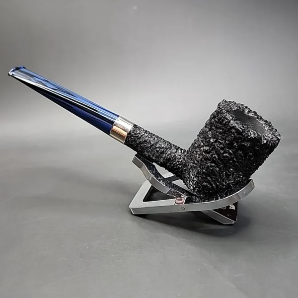 Pipe Tristan Rusticated Straight Billiard Handmade Briar Pipe, New [SOLD] - Image 8