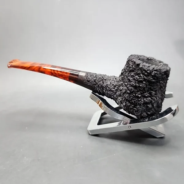 Pipe Tristan Rusticated Shape 55 Style Handmade Briar Pipe, New [SOLD OUT] - Image 8