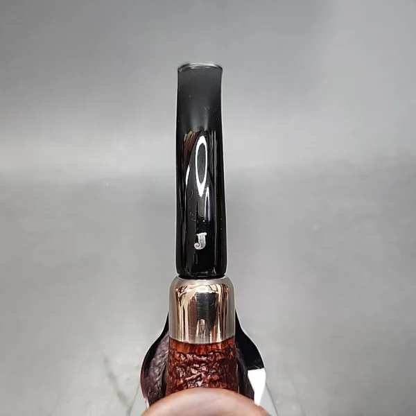 Ser Jacopo R1 Rusticated Bent Billiard Estate Briar Pipe - Image 8