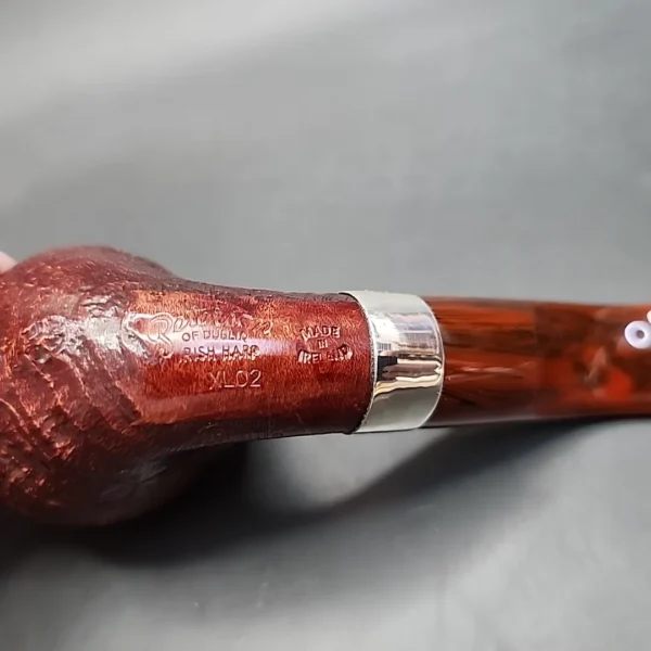 Peterson Irish Harp XL02 Sandblast Briar Pipe, Fishtail, New - Image 8