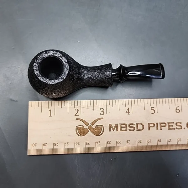 Tsuge Kaga 901 Sandblast Bent Brandy Estate Briar Pipe, Unsmoked - Image 9
