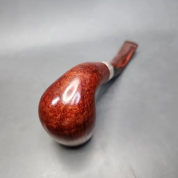 Astleys of London Les Wood Smooth Bent Billiard Estate Briar Pipe, Unsmoked [SOLD] - Image 9