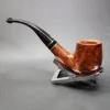 BBB Select 304 Smooth Bent Billiard w/ Brass Estate Briar Pipe, Unsmoked - Image 9