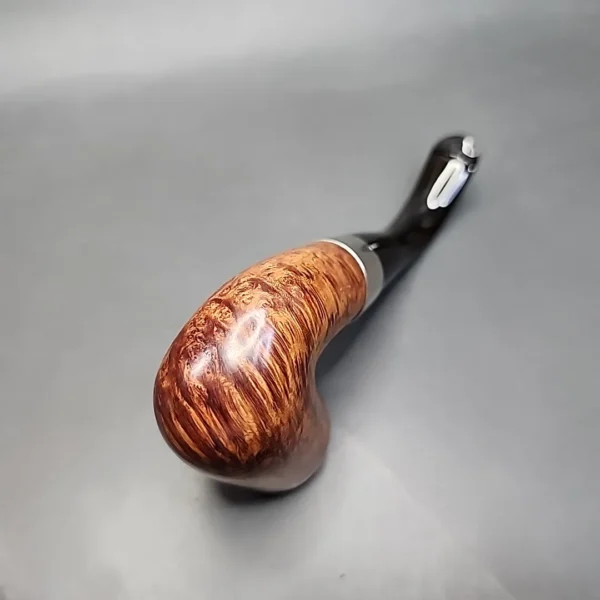 Peterson Aran 338 Smooth Bent Billiard Estate Briar Pipe, P-lip, Irish Estates [SOLD] - Image 9