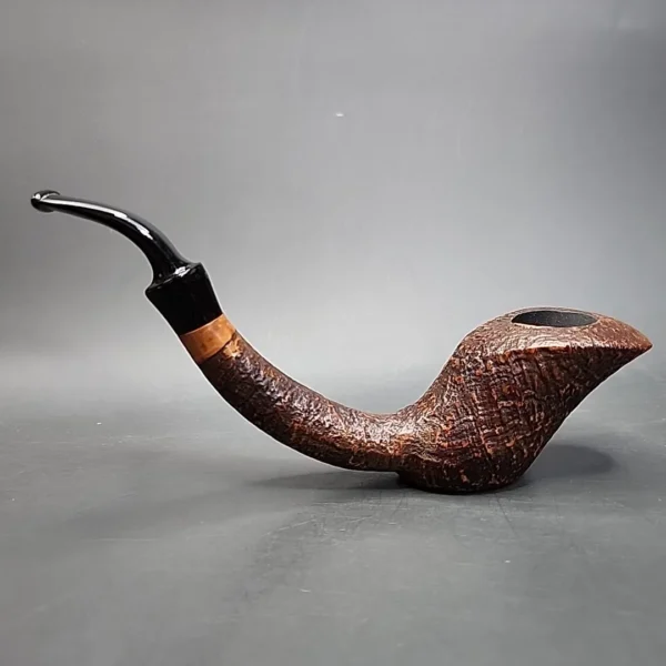 Luigi Viprati Extra Sandblasted Estate Briar Pipe, Unsmoked - Image 9