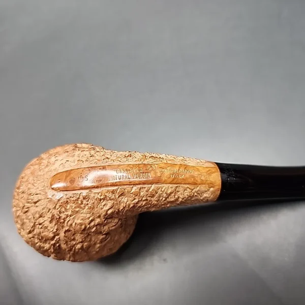 Castello Natural Virgin KK Bent Apple Estate Briar Pipe, Unsmoked [SOLD] - Image 9