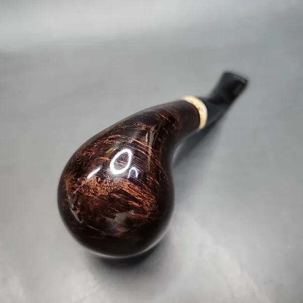 Vauen Stone 04 Smooth Bent Apple Estate Briar Pipe, Unsmoked, 9mm - Image 9