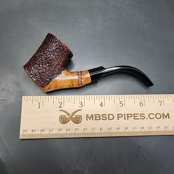 Radice Rind Cherrywood with Faux Bamboo Estate Briar Pipe, Italian Estates - Image 9