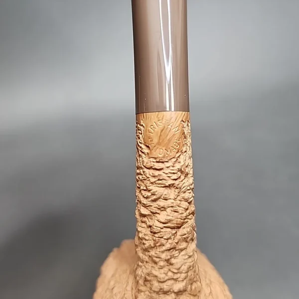 Pipe Tristan Rusticated Natural Pot Handmade Briar Pipe, New [SOLD] - Image 9