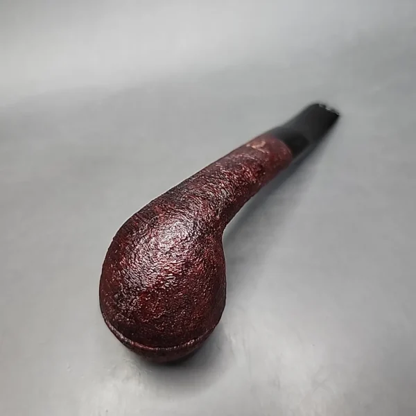 Morgan Workshop Sandblasted Bent Rhodesian Briar Pipe, New [SOLD] - Image 9