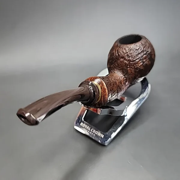 Nathan Armentrout Sandblasted Apple Handmade Briar Pipe, New [SOLD] - Image 9