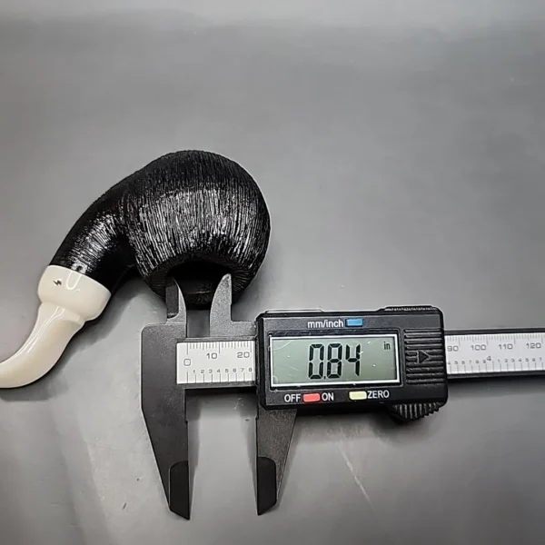 Moonshine Short Fuse Cannonball, Rusticated Estate Briar Pipe, American Estates [SOLD] - Image 9