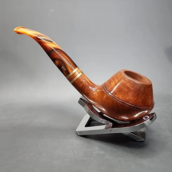 Chacom Corona 427 Smooth Bent Rhodesian Estate Briar Pipe, Unsmoked [SOLD OUT] - Image 9