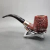 Ser Jacopo R1 Rusticated Bent Billiard Estate Briar Pipe - Image 9