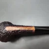 Radice Rind Partially Rusticated Bent Prince Estate Briar Pipe, Italian Estates - Image 9