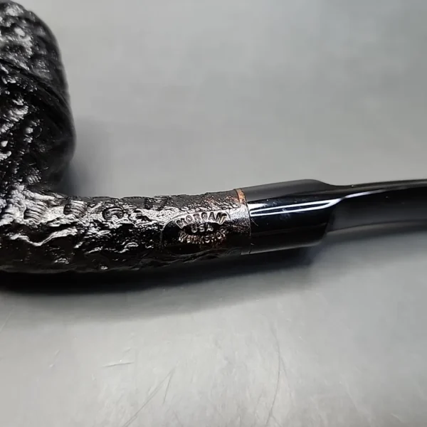 Chris Morgan Workshop Rusticated Bent Rhodesian Briar Pipe, New - Image 9