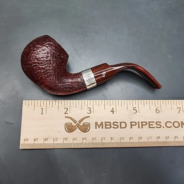 Peterson Irish Harp XL02 Sandblast Briar Pipe, Fishtail, New - Image 9