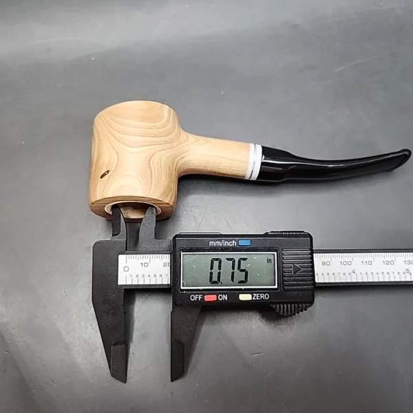 Dapper Olive Wood Meerschaum Lined Poker Estate Pipe - Image 10