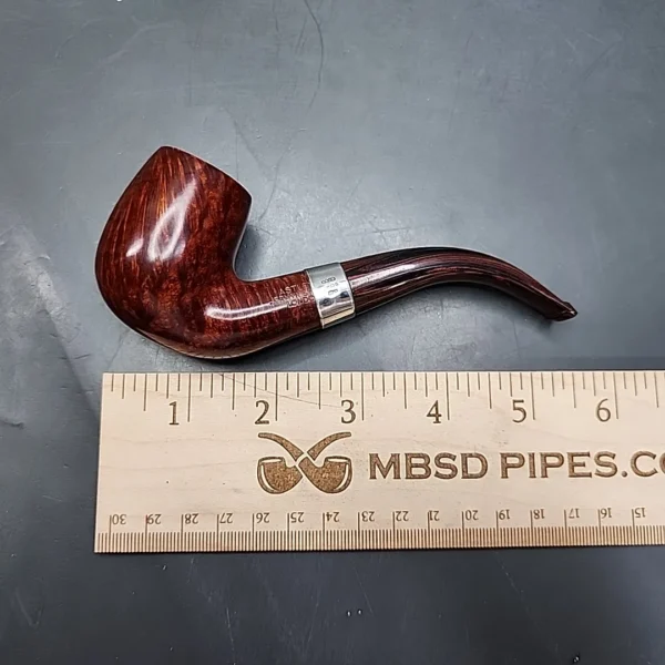 Astleys of London Les Wood Smooth Bent Billiard Estate Briar Pipe, Unsmoked [SOLD] - Image 10