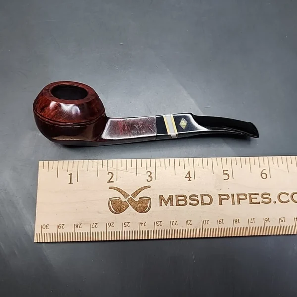 BBB Fiesta 420, Smooth Bent Bulldog Estate Briar Pipe, Unsmoked - Image 10