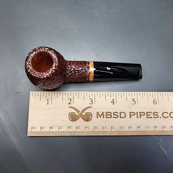 Ser Jacopo R1 Rusticated Straight Apple Estate Briar Pipe, Unsmoked - Image 10