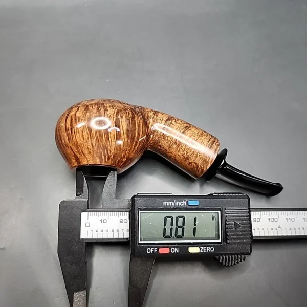 Nathan Armentrout Smooth Bent Apple Handmade Briar Pipe, New - Image 10