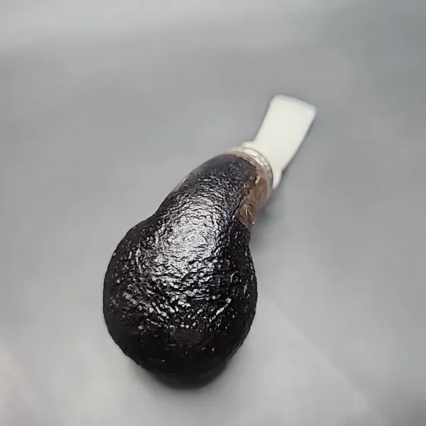 Ser Jacopo Pulchra Albus et Niger, Sandblasted Bent Apple Estate Briar Pipe, Unsmoked - Image 10