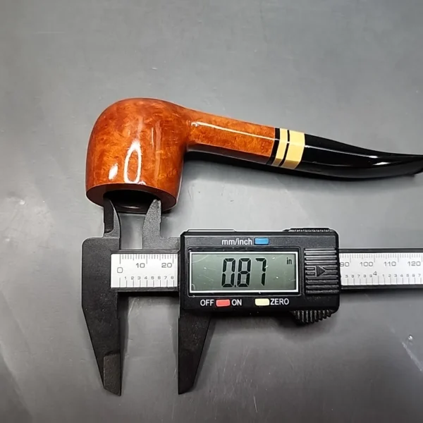 Chacom Hexagone 124 Smooth Bent Pot Estate Briar Pipe, Unsmoked [SOLD] - Image 10
