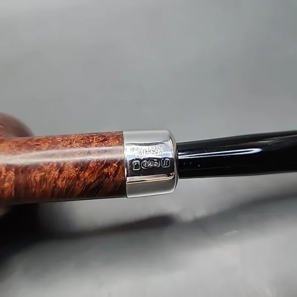 Peterson Silver Mounted Army 101 Smooth Billiard Estate Briar Pipe, Irish Estates [SOLD] - Image 10
