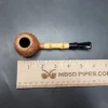 Adam Davidson Sandblasted Apple w Bamboo Estate Briar Pipe, Unsmoked [SOLD] - Image 10