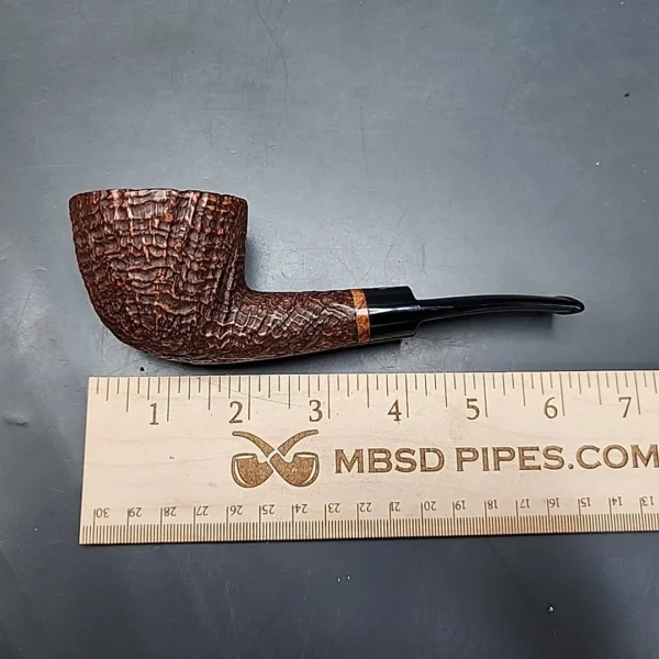 Mastro De Paja 1B Gigante, Sandblasted Bent Dublin Estate Briar Pipe, Unsmoked [SOLD] - Image 10