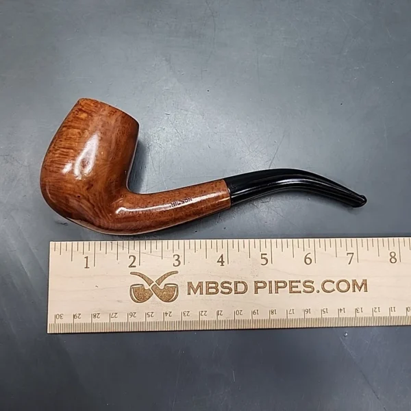 Hilson Magnum Meerschaum Lined Bent Billiard Estate Briar Pipe - Image 10