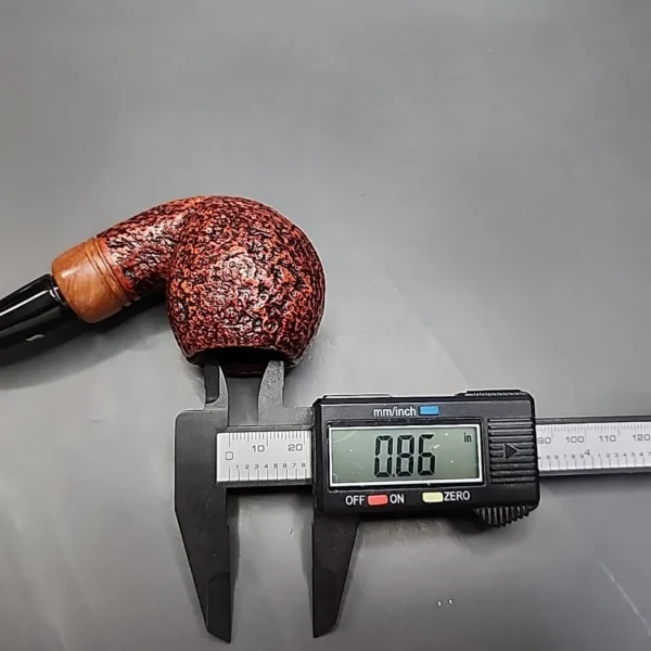 Ser Jacopo S2 Sandblasted Bent Apple Estate Briar Pipe, Italian Estates - Image 10