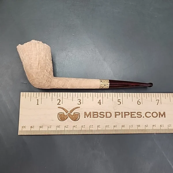 Pipe Tristan Sandblasted Straight Dublin Handmade Briar Pipe, New [SOLD] - Image 10