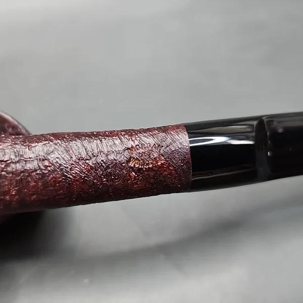 Morgan Workshop Sandblasted Bent Rhodesian Briar Pipe, New [SOLD] - Image 10