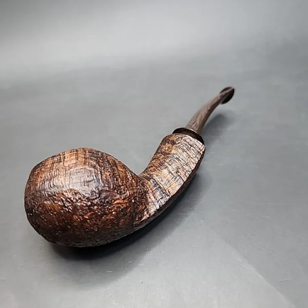 Nathan Armentrout Sandblasted Apple Handmade Briar Pipe, New [SOLD] - Image 10