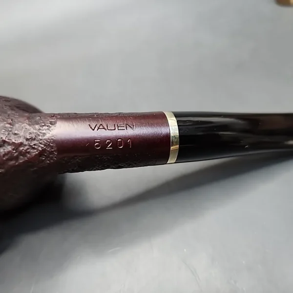 Vauen  5201 Sandblasted Bent Dublin Estate Briar Pipe, Unsmoked, 9mm - Image 10