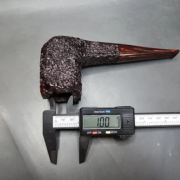 Ferndown Bark Magnum-sized Rusticated Panel Estate Briar Pipe, Unsmoked - Image 10