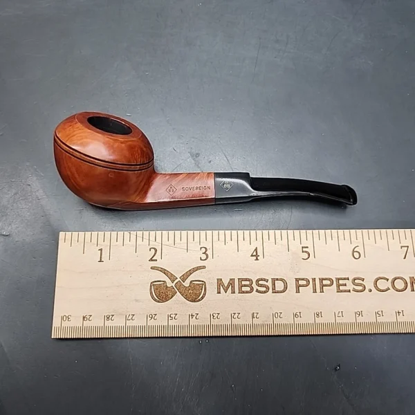 BBB Sovereign Smooth Bent Bulldog Estate Briar Pipe Unsmoked - Image 10