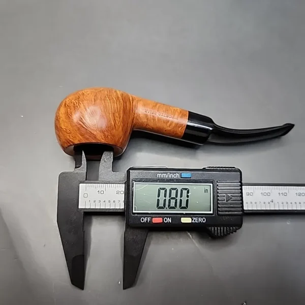 Michel Smooth Bent Apple Estate Briar Pipe Unsmoked - Image 10