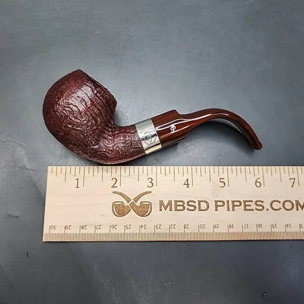 Peterson Irish Harp XL02 Sandblasted Bent Apple Briar Pipe, Fishtail, New - Image 10