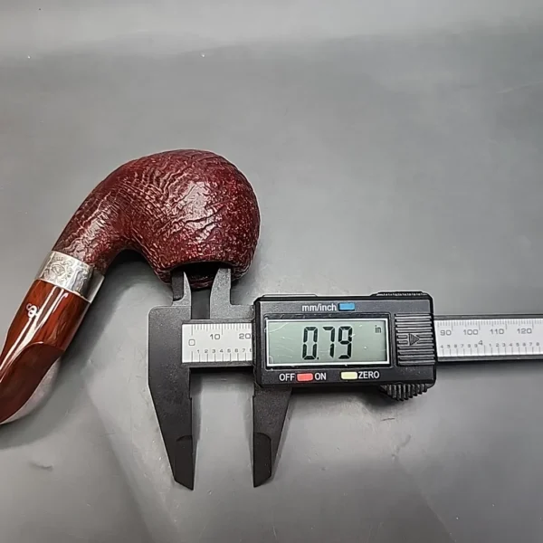 Peterson Irish Harp XL02 Sandblast Briar Pipe, Fishtail, New - Image 10