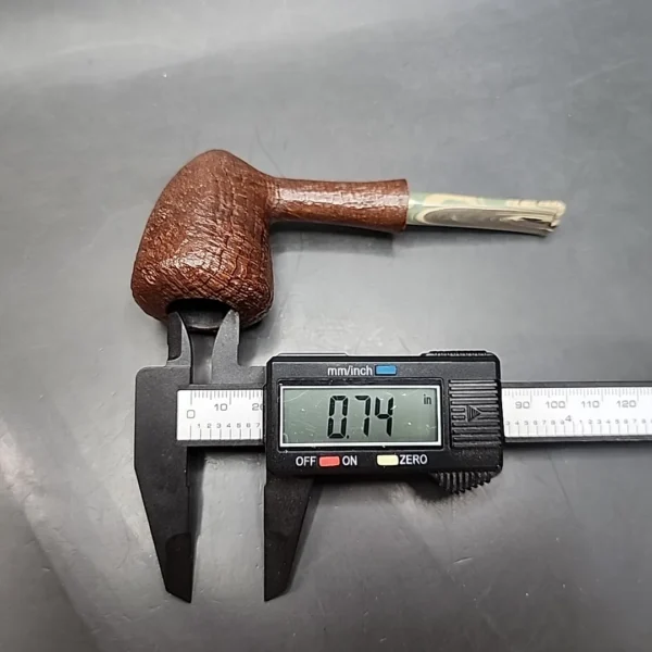La Biota Sandblasted Pickaxe Handmade Briar Pipe, New - Image 11