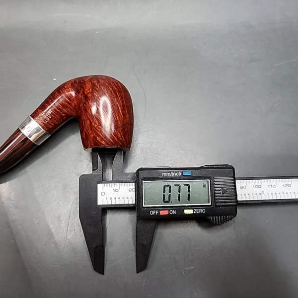 Astleys of London Les Wood Smooth Bent Billiard Estate Briar Pipe, Unsmoked [SOLD] - Image 11