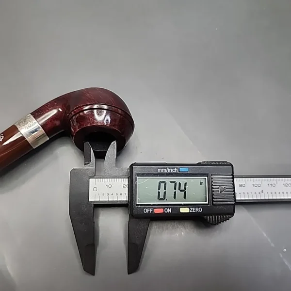 Peterson Irish Harp 999 Smooth Bent Rhodesian Briar Pipe, New - Image 11