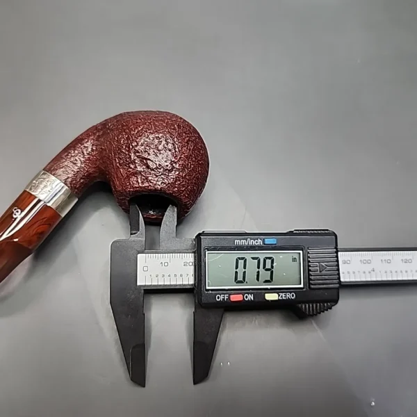 Peterson Irish Harp XL02 Sandblasted Briar Pipe, Fishtail [SOLD] - Image 11
